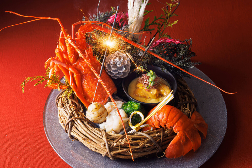 札幌エクセルホテル東急 2階 和食「からまつ」の『聖夜の灯火 クリスマス会席』-イメージ:前菜2種