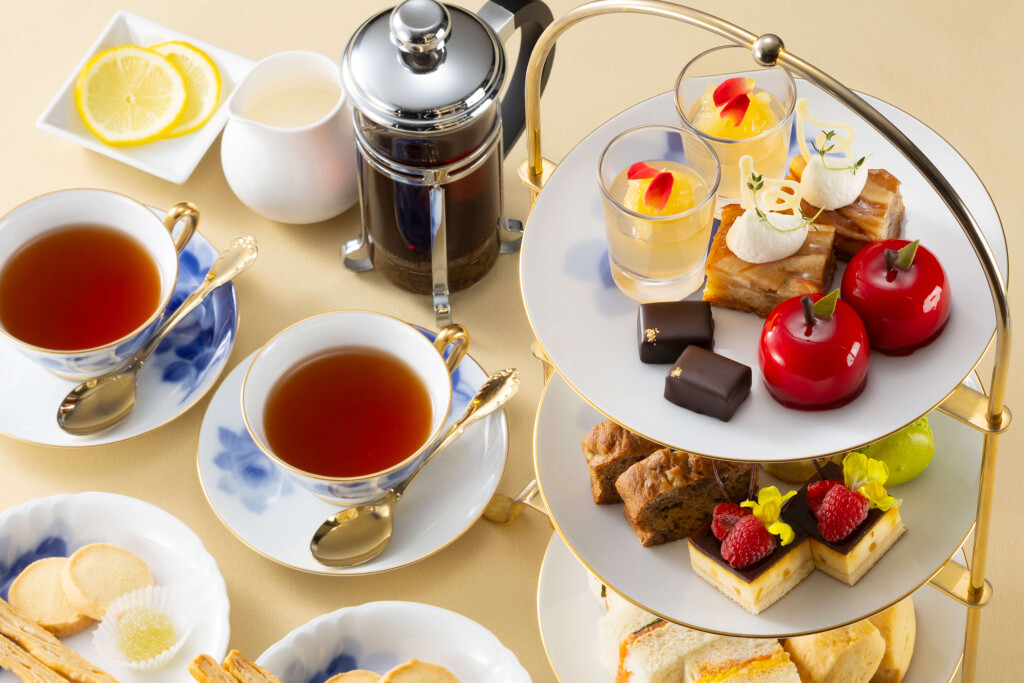 札幌グランドホテルの『りんごとナッツ スイーツフェア』-アフタヌーンティーセット