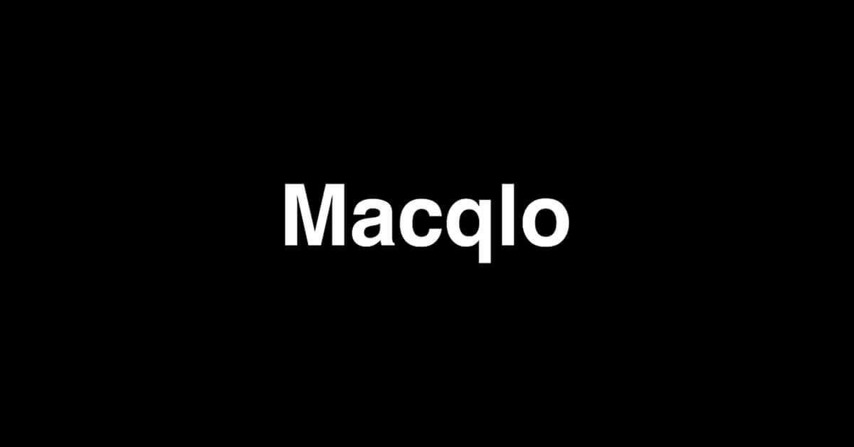 “黒×高機能”アパレル「Macqlo」のロゴ