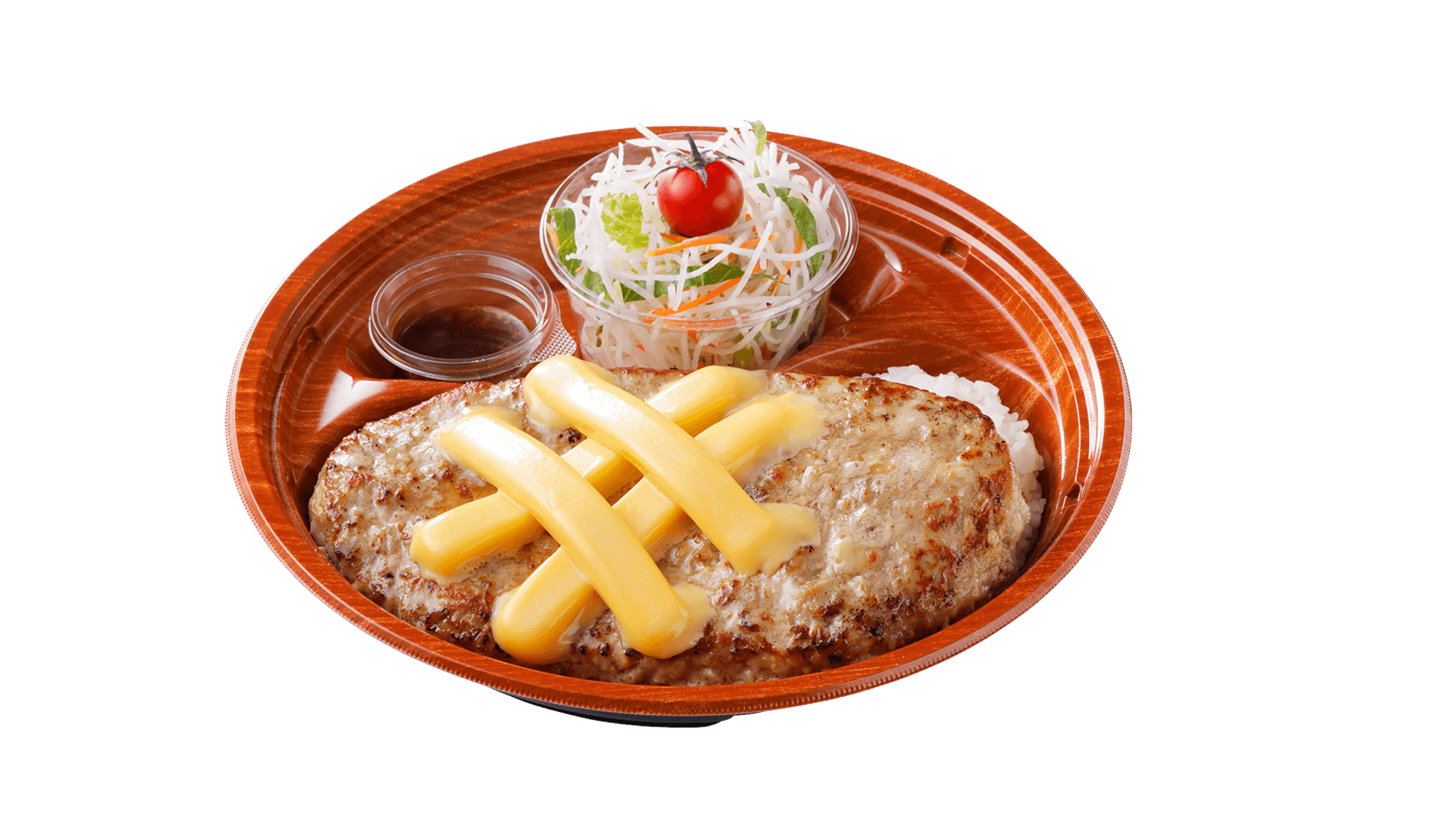 びっくりドンキーの『ガリバーWチーズバーグディッシュ ※テイクアウト』