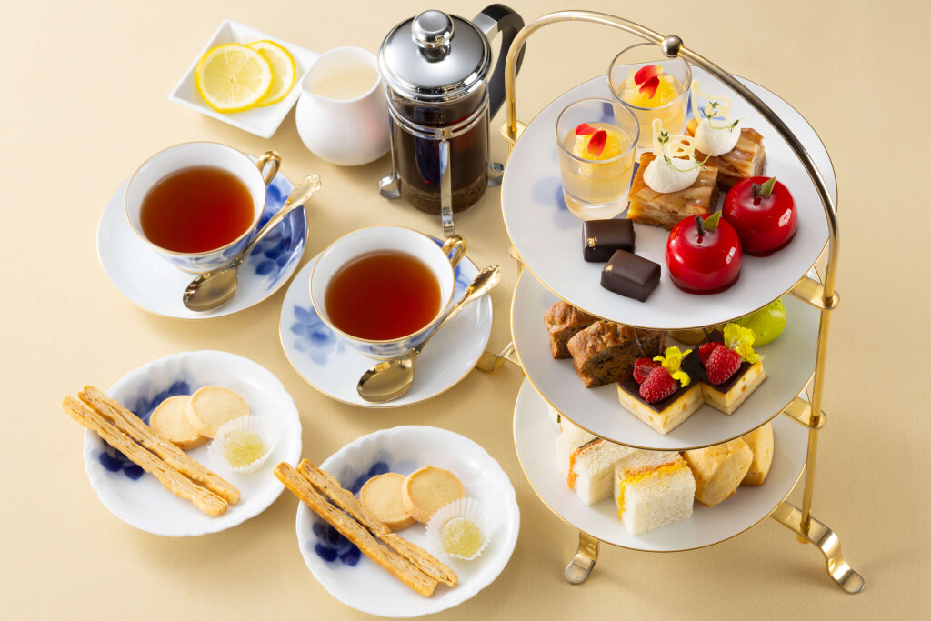 札幌グランドホテルの『りんごとナッツ スイーツフェア』-アフタヌーンティーセット