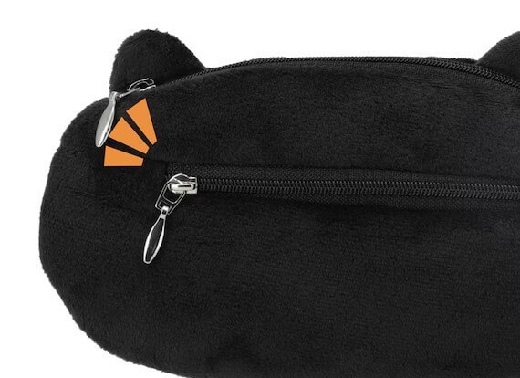 ニトリ デコホームの『ガジェットケース(デコネコDH02 ブラック)』