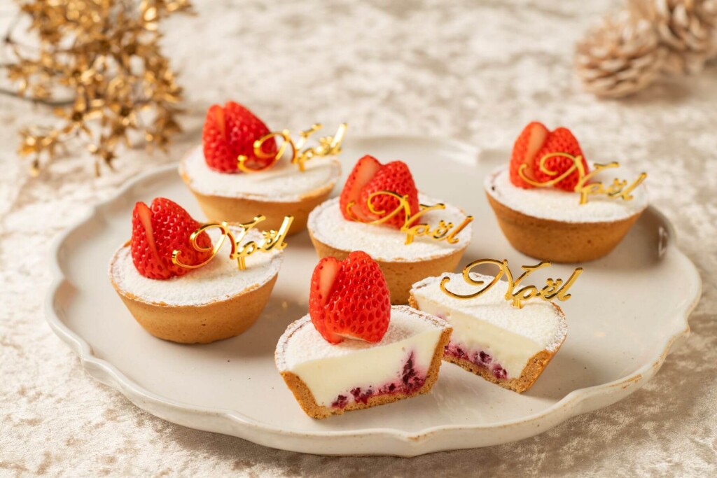 白い恋人パークのクリスマスイベント『白い恋人パーク ホワイトクリスマス~30th Anniversary~』-ホワイトチョコといちごのタルト