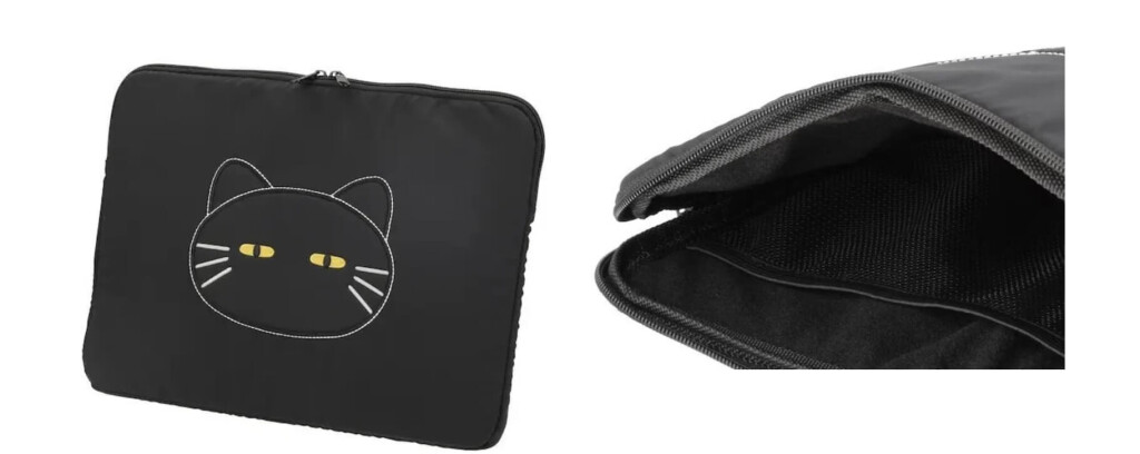 ニトリ デコホームの『PCバッグ(デコネコDH01 ブラック)』