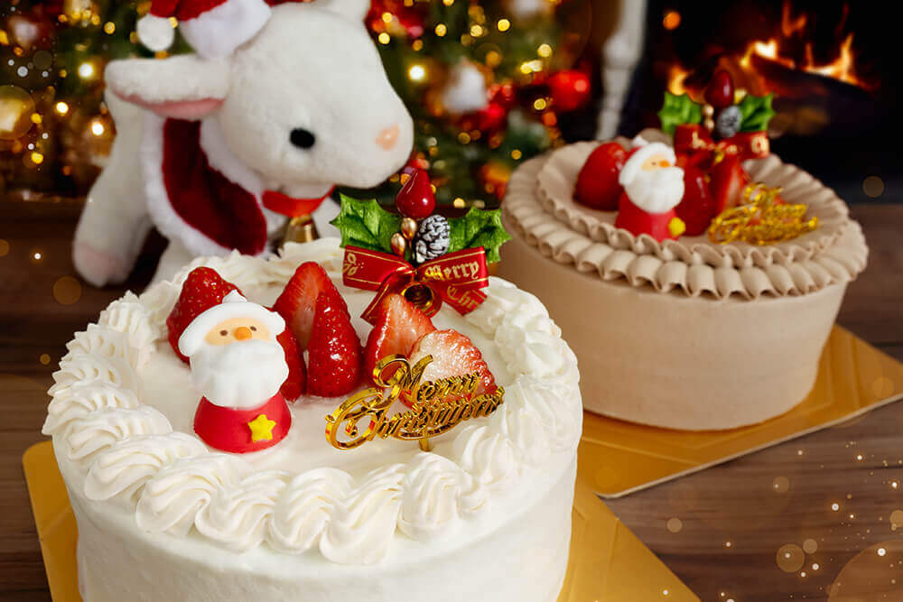 プティ・シェーヴル北海道の『やぎミルクムース入り クリスマスケーキ』