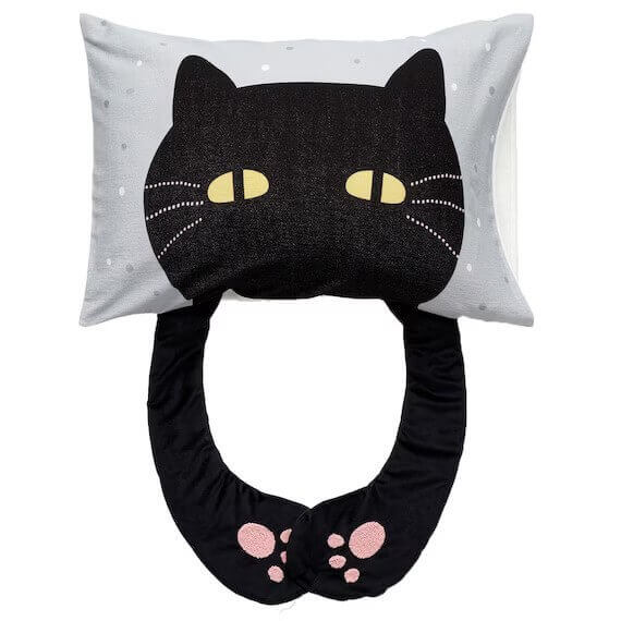 ニトリ デコホームの『アイマスク付き枕カバー(DHデコネコ)』