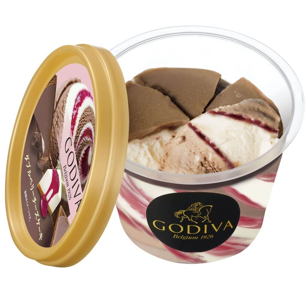 ゴディバ カップアイス『ダブルベリー チーズケーキ』