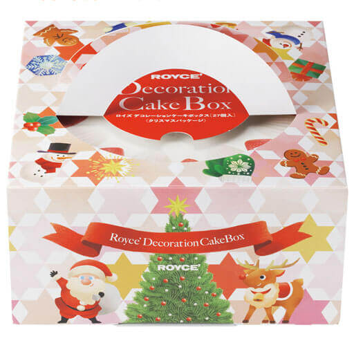 ロイズの『デコレーションケーキボックス[27個入](クリスマスパッケージ)』