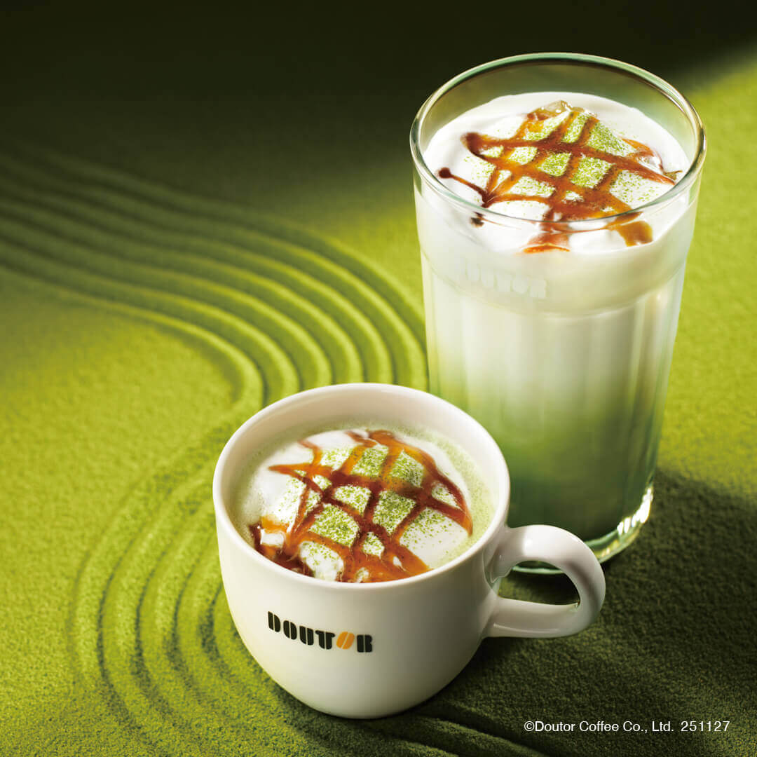 ドトールコーヒーショップの『抹茶キャラメルラテ（ホット・アイス）』