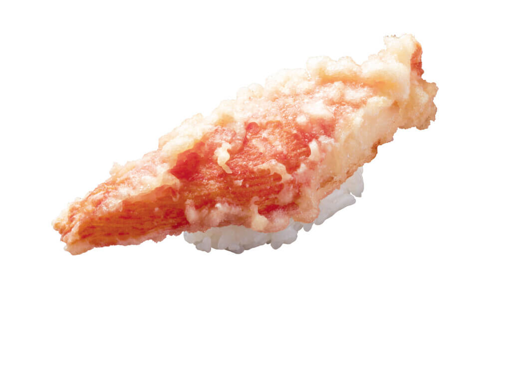 はま寿司の『特大かにかまの天ぷら握り』