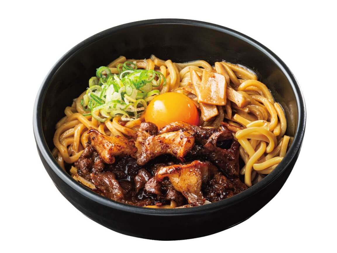 すた丼の『とんこつ醤油牛カルビホルモン油そば 1.5玉』