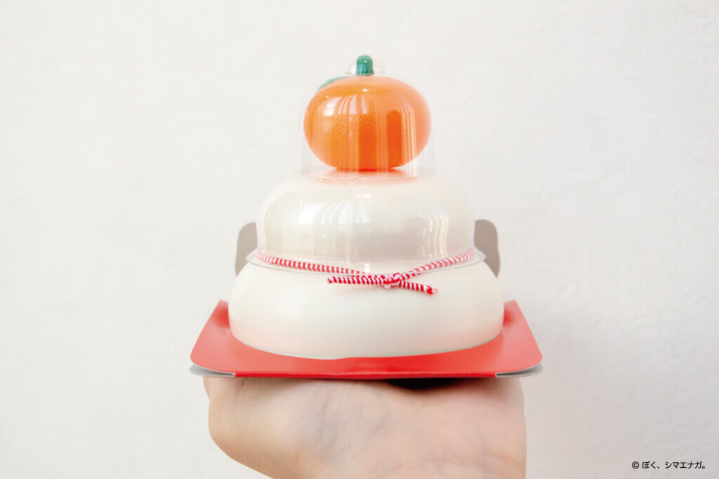 『魚沼産こがねもち米100％使用 ぼく、シマエナガ。鏡餅』