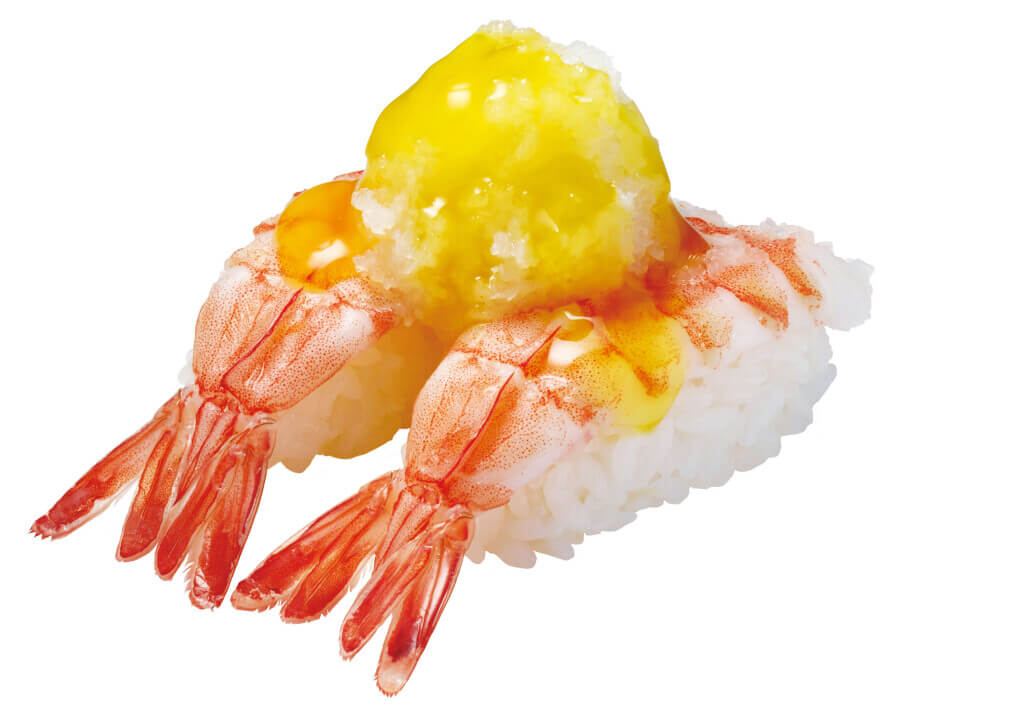 はま寿司の『えび おろし盛り(沖縄県産シークヮーサーだれ』