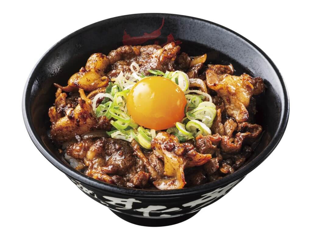 すた丼の『とんこつ醤油牛カルビホルモン丼』-腹五分目盛り