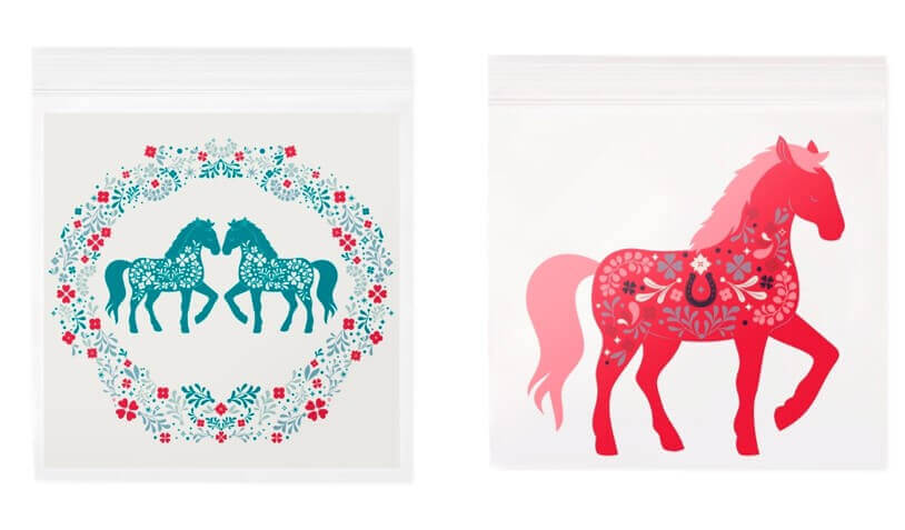 Flying Tiger Copenhagen(フライングタイガー)の干支グッズ 2026年「午・馬・うま」-ランチバッグ