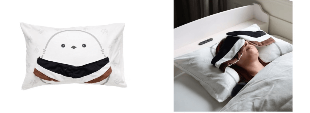 ニトリ デコホームの『アイマスク付き枕カバー(DHシマエナガ)』