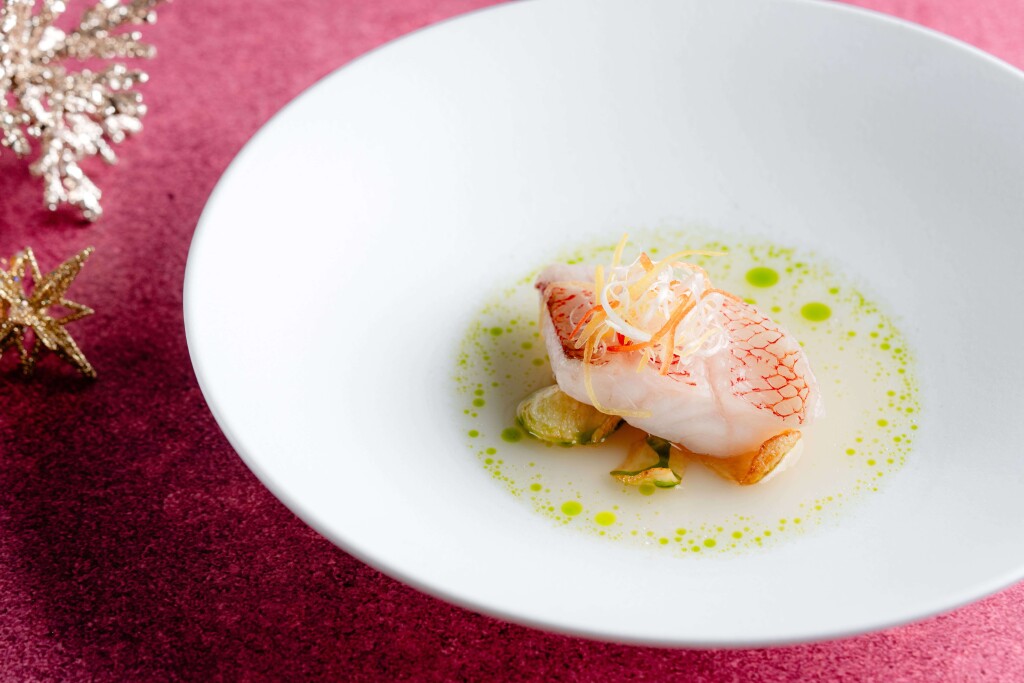 インターコンチネンタル札幌のクリスマス特別ディナー『AuBlanc Christmas Dinner』-魚料理