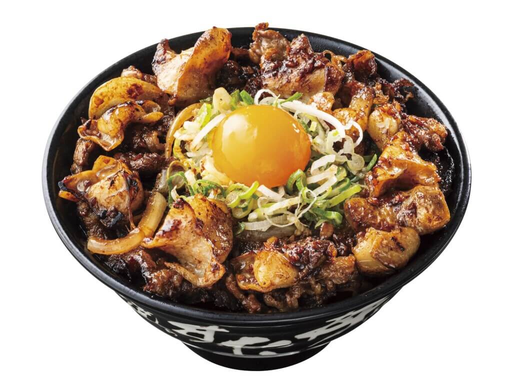 すた丼の『とんこつ醤油牛カルビホルモン丼』-肉量2倍