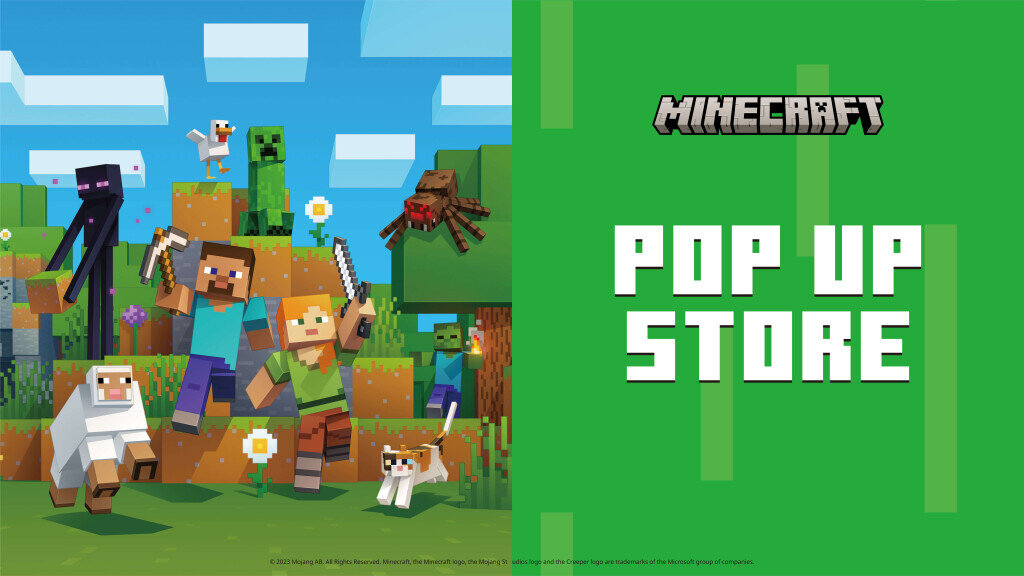 MINECRAFT POPUP STORE in オーロラタウン