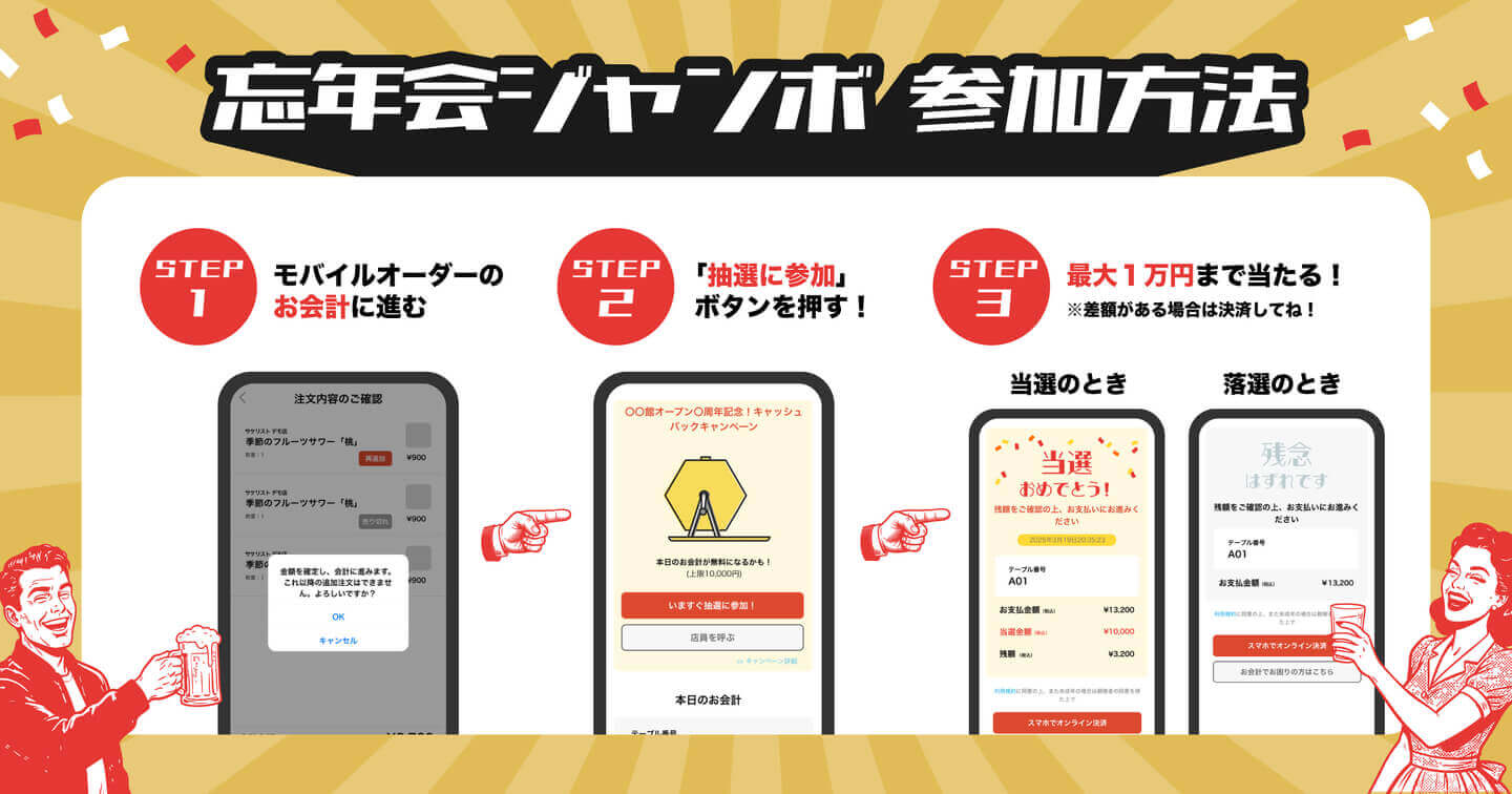『忘年会ジャンボ2025』キャンペーン-参加方法
