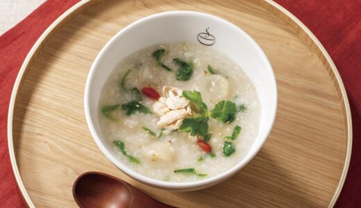 さっぽろ地下街にもある「粥餐庁(かゆさんちん)」にて無病息災を願う日本の伝統食“七草がゆ”169kcalの『春の七草と蒸し鶏のおかゆ』が1月6日(火)〜8日(木)の3日間限定で発売！