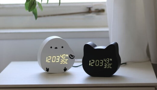 ニトリ デコホームから人気キャラクター「デコネコ」と「シマエナガ」が置き時計になって新発売！