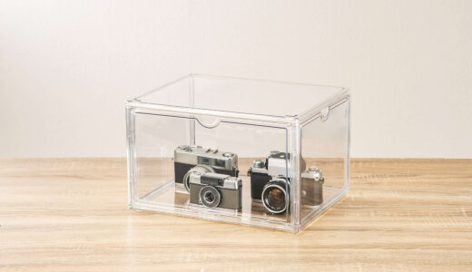 ニトリにて推しグッズや思い出の品を飾るボックスとしてぴったりな『透明整理ボックス(WU3627)』が発売！