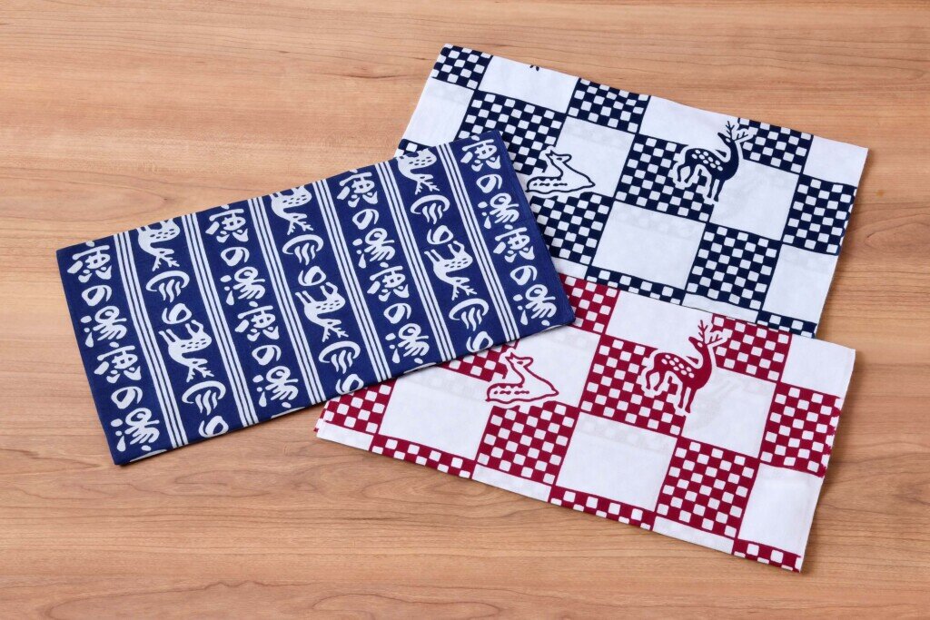 定山渓 鹿の湯×手ぬぐいの専門店 かまわぬの『コラボ手ぬぐい』