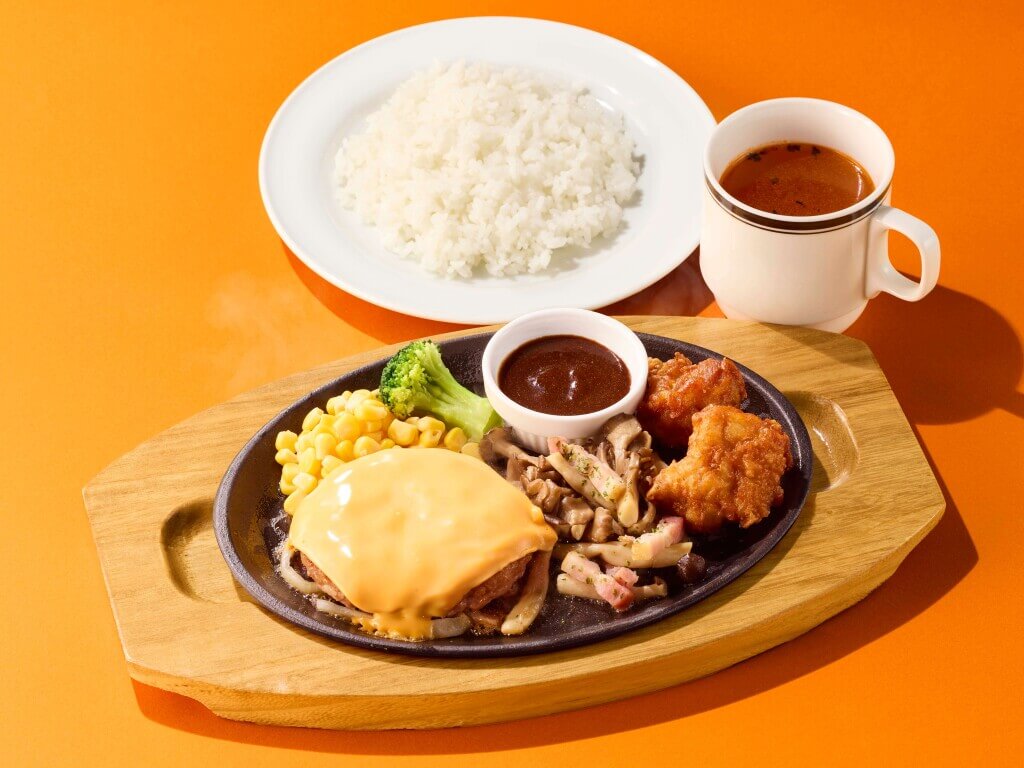 ココスの『チーズハンバーグトリオランチ』