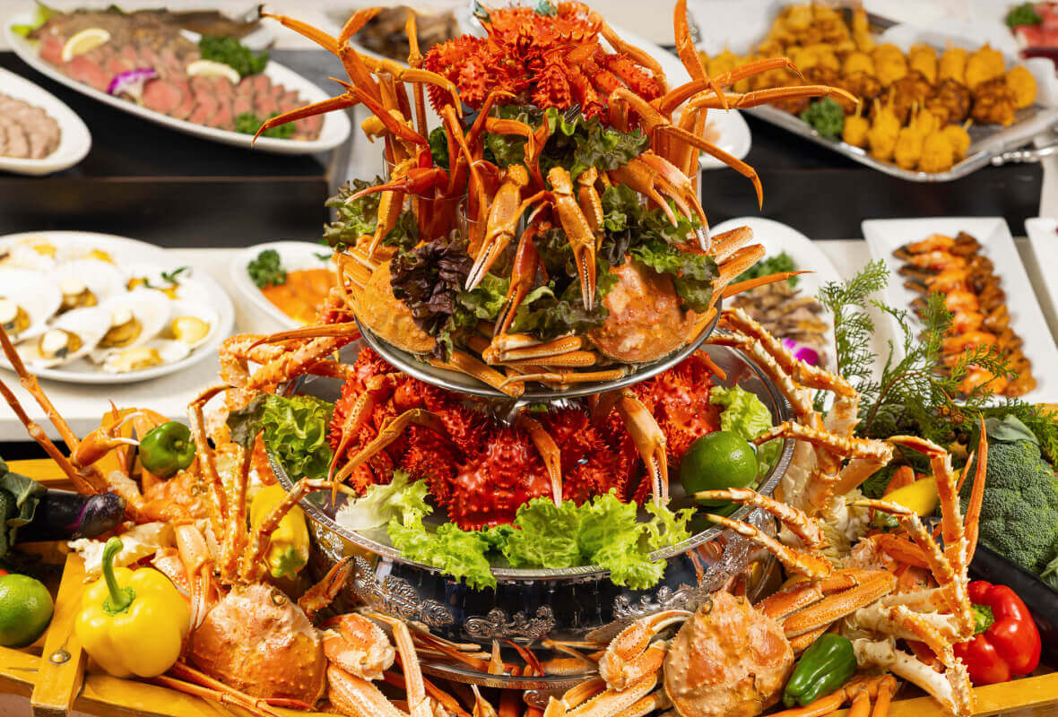 ホテルアベスト札幌の『ディナーバイキング』-カニ