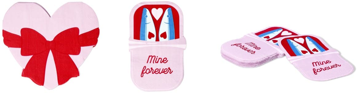 Flying Tiger Copenhagen(フライングタイガー)のギャレンタインアイテム『ペーパーナプキン』