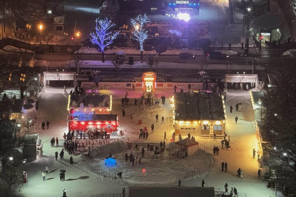 『スマイルリンクさっぽろ Supported by 辛ラーメン』-会場の大通公園3丁目