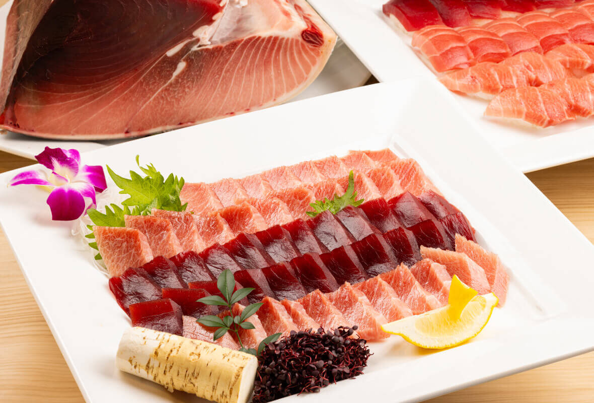 ホテルアベスト札幌の『ディナーバイキング』-マグロ食べ比べコーナー