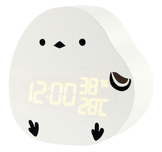 ニトリ デコホームの『LEDデジタル置き時計 シマエナガ』