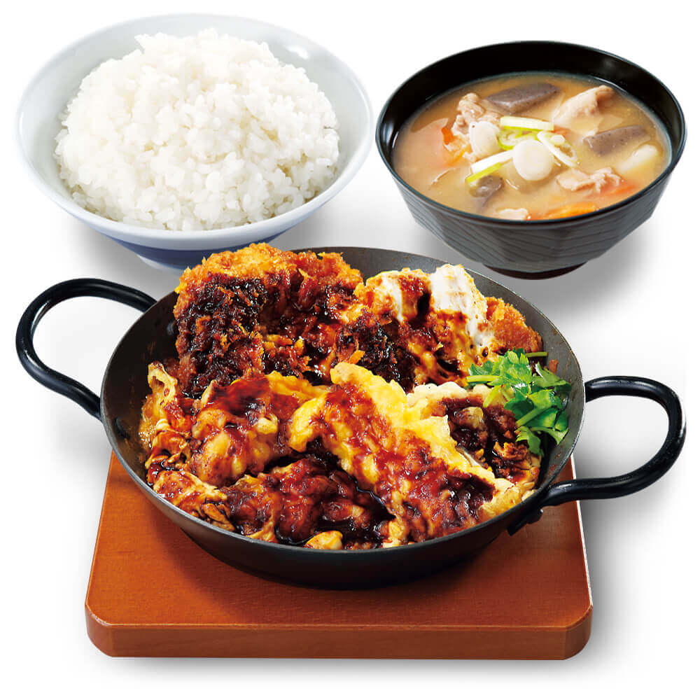 とんかつ専⾨店「かつや」の『豚ロース天とチキンカツ定食』