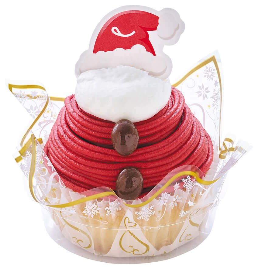 不二家洋菓子店の『クリスマスサンタの苺モンブラン』