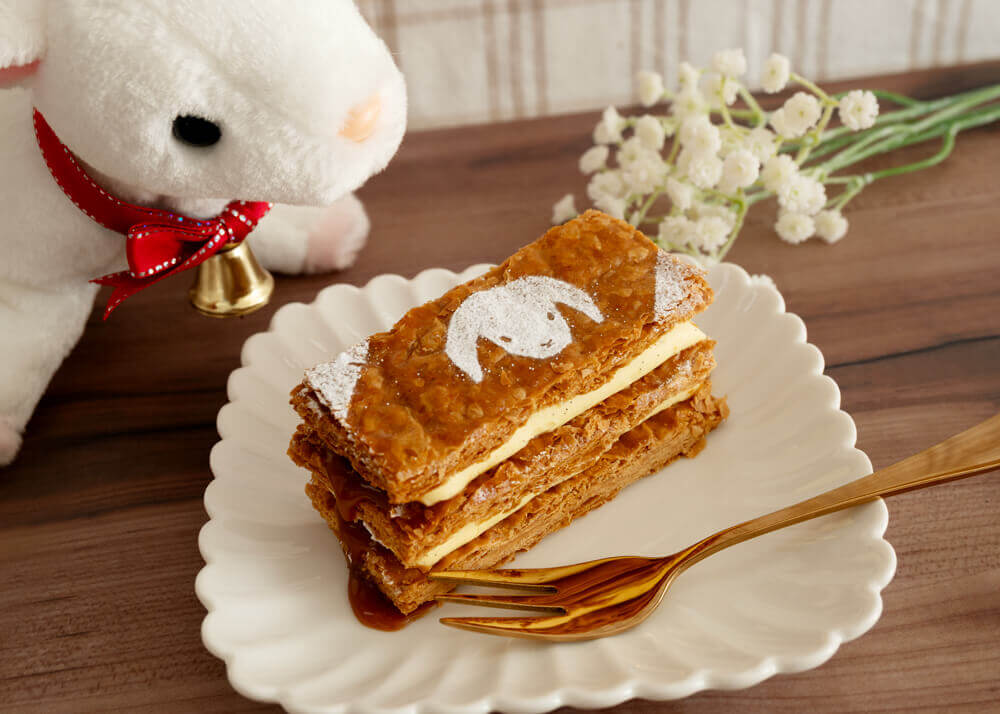 プティ・シェーヴル北海道の『やぎミルクのキャラメルミルフィーユ』