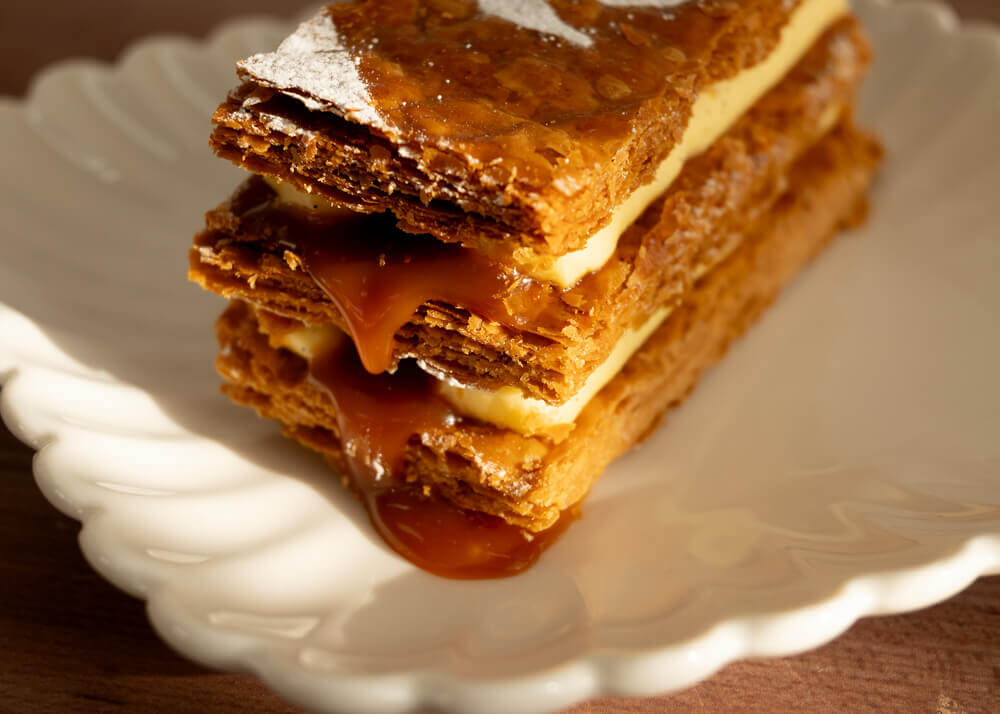 プティ・シェーヴル北海道の『やぎミルクのキャラメルミルフィーユ』