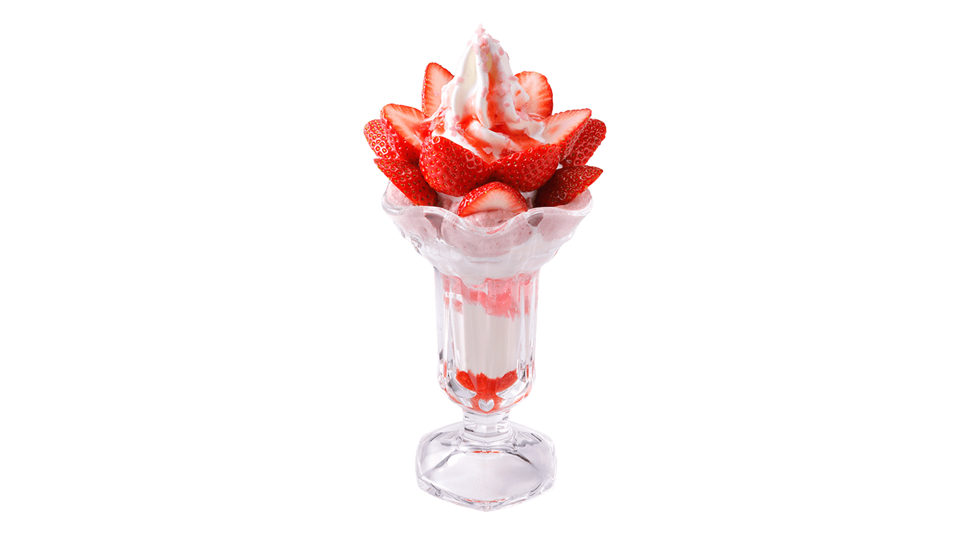 びっくりドンキーの『完熟いちごパフェ』