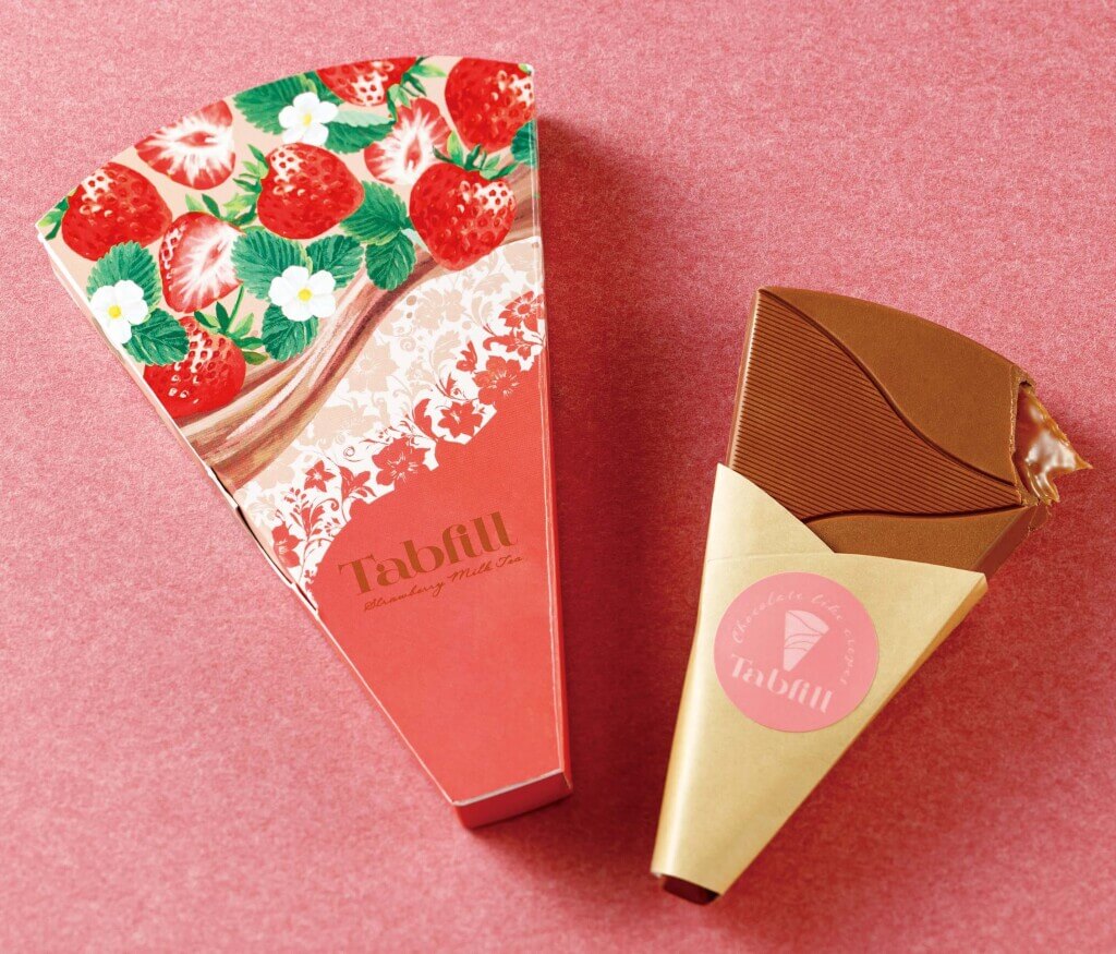 メリーチョコレート　タブフィルの『ストロベリーミルクティー』