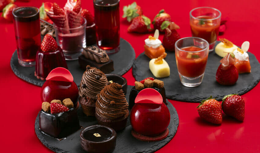 札幌プリンスホテルの『苺の天空のアフタヌーンティー2026』-朱苺(あけいちご) ‐RUBY MOMENTS‐