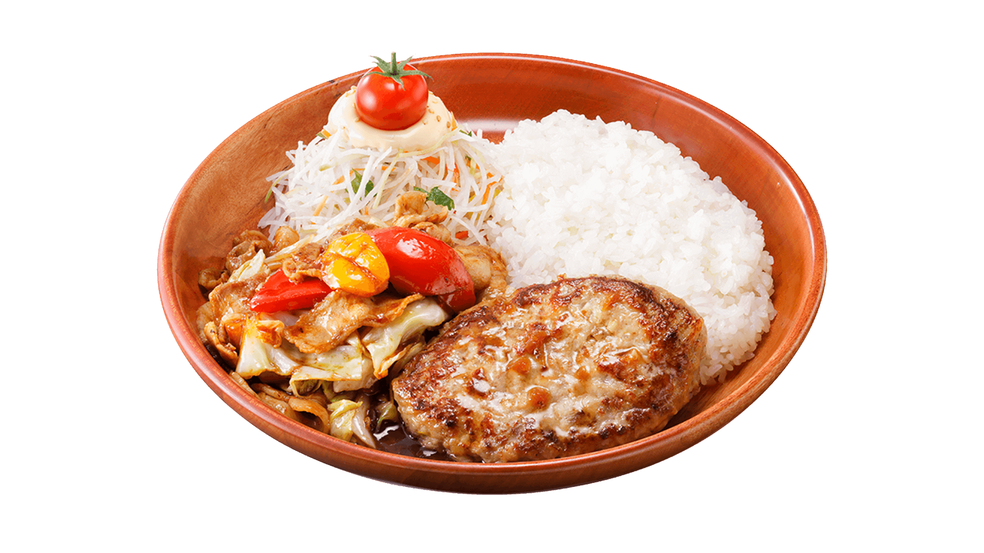 びっくりドンキーの『回鍋肉&ハンバーグディッシュ』