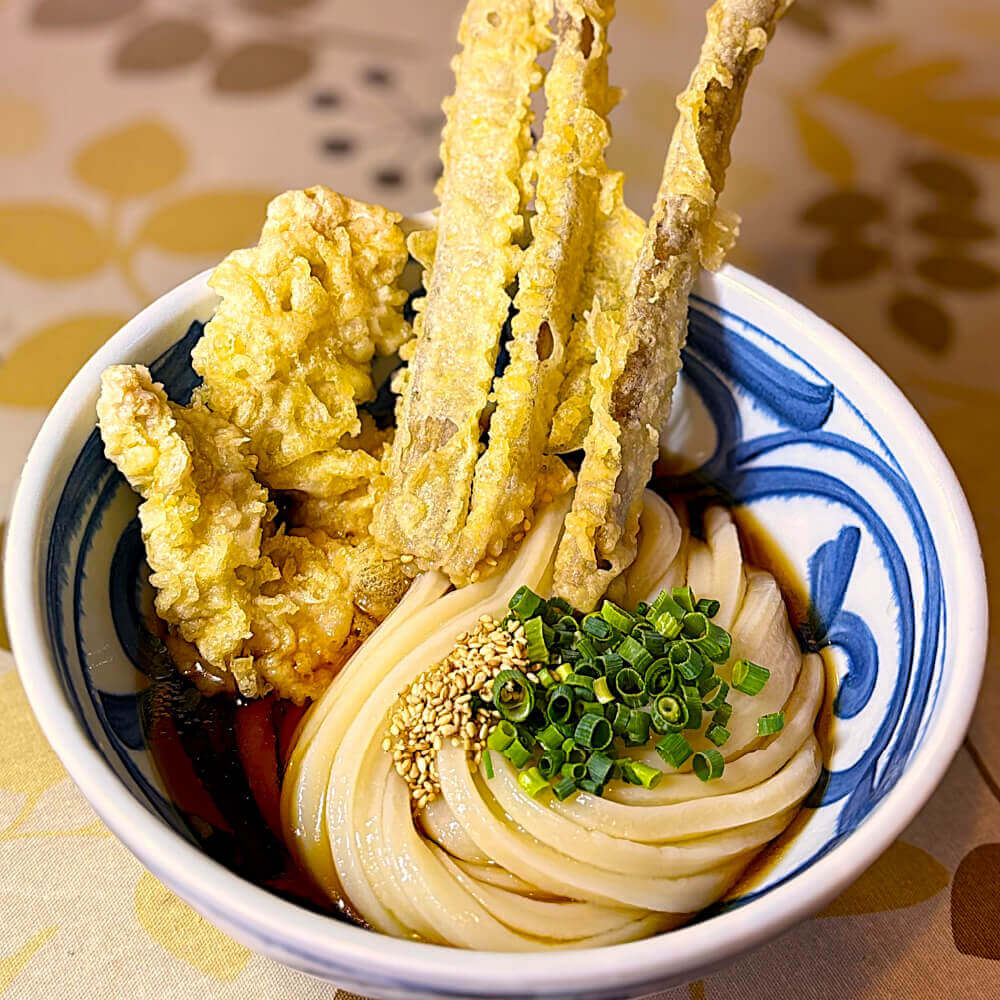 さぬきうどん工房 麦笑『とりごぼう天ぶっかけうどん（温のみ）』