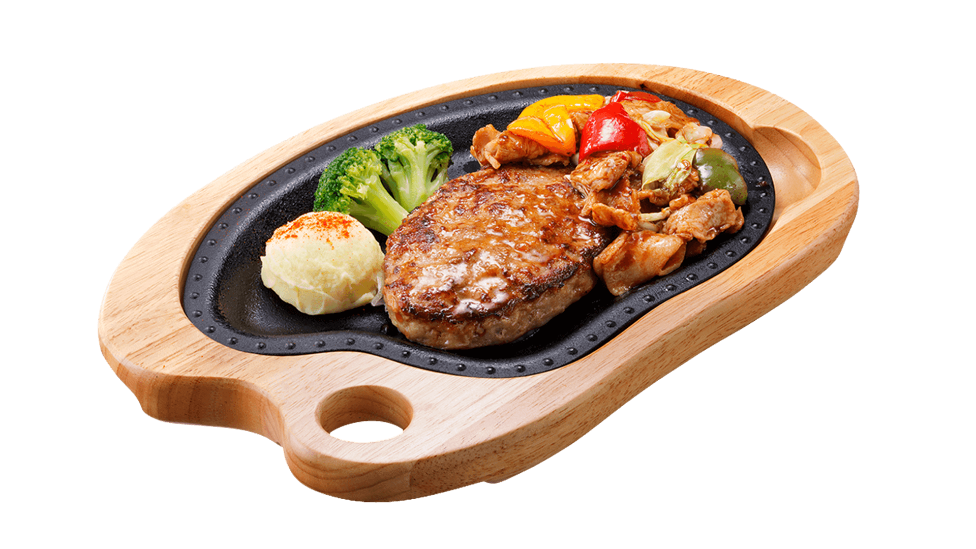 びっくりドンキーの『回鍋肉&ハンバーグステーキ』