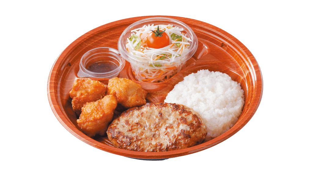 びっくりドンキーの『タルタルザンギ&ハンバーグディッシュ(テイクアウト)』