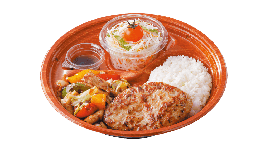 びっくりドンキーの『回鍋肉&ハンバーグディッシュ(テイクアウト)』