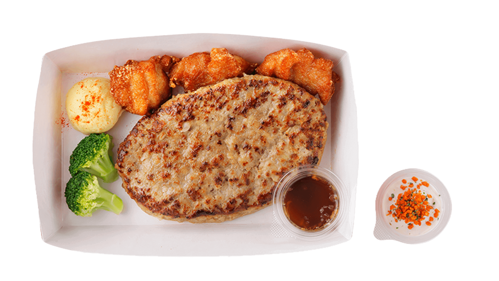 びっくりドンキーの『タルタルザンギ&ハンバーグ(テイクアウト)』