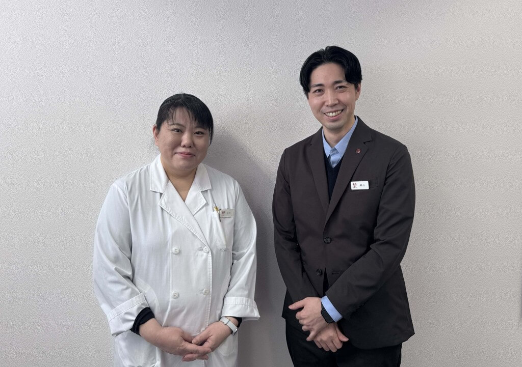 コープさっぽろの『みたらし風ひきわり納豆』-福山醸造　専務取締役　福山誠司さんと製造管理部　小川裕子さん