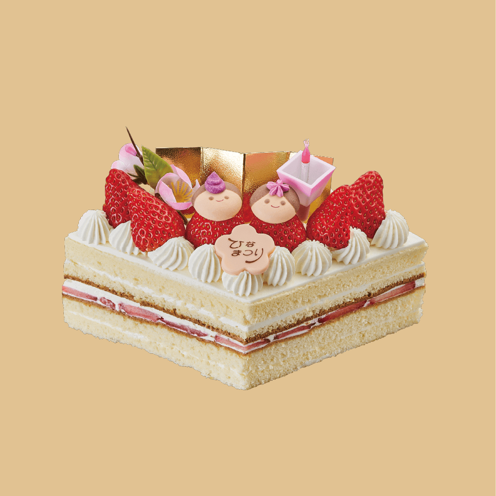 きのとやの『ひなまつりひし形ケーキ』