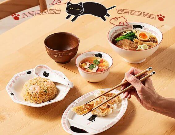 ニトリ デコホームの『デコネコシリーズ中華皿』